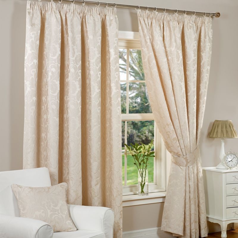 Monaco Curtains (66" Width x 72" Drop) - Natural